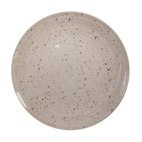 Plato Cerámica con Puntos 19 cm ROSA