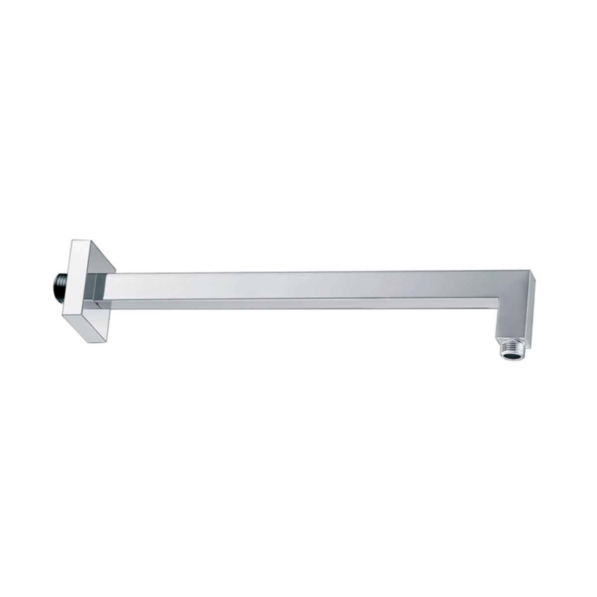 Griferia Brazo De Ducha Cuadrado 40Cm Brillo Cromo Baño 