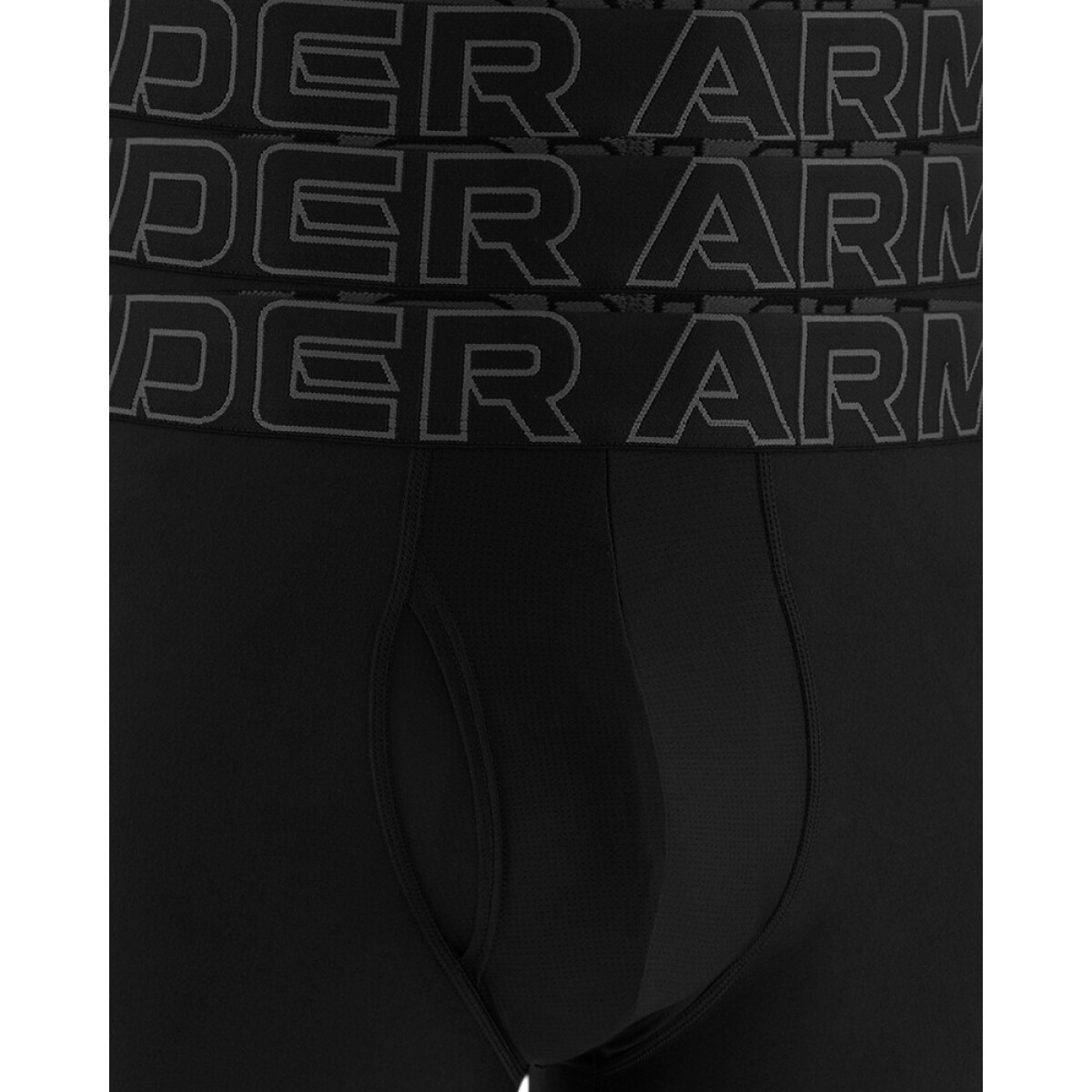 UA PERFORMANCE TECH-SOLID 3 IN 3PK-GRY - BLK-001 