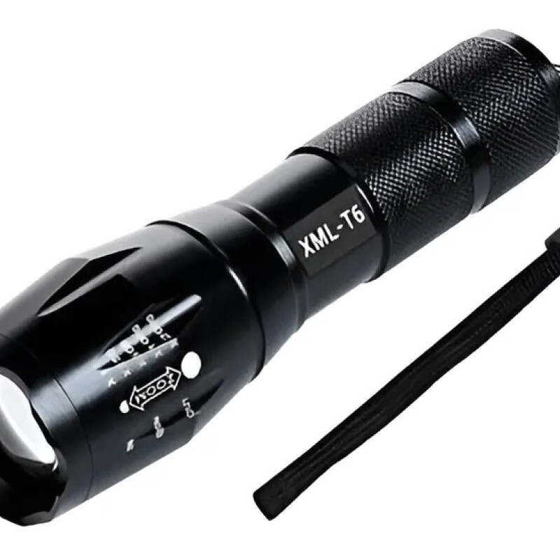 Linterna Táctica Led Recargable Caza Camping Con Cargador Linterna Táctica Led Recargable Caza Camping Con Cargador