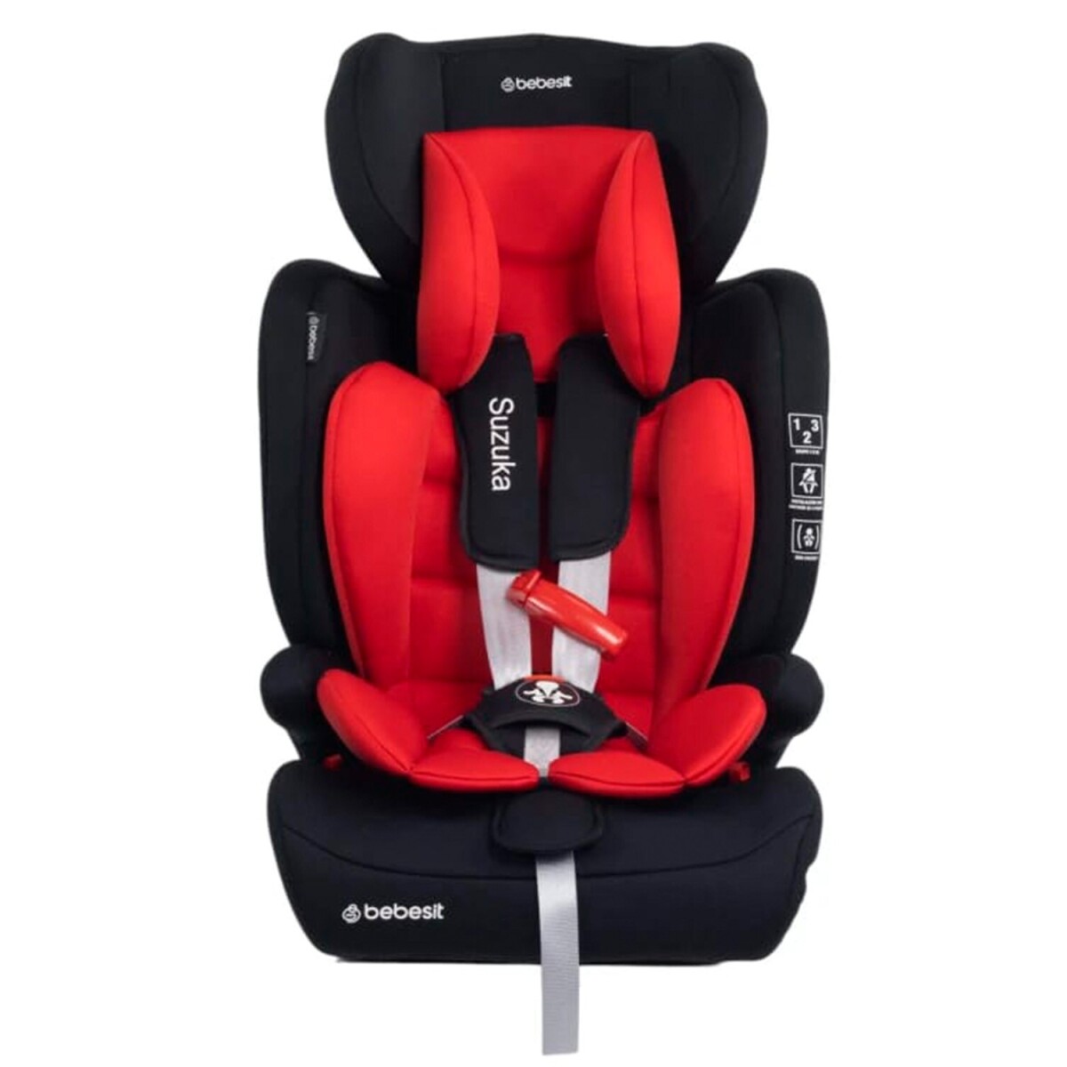 Silla y booster para auto 2 en 1 Bebesit Suzuka hasta 36kg - Rojo 