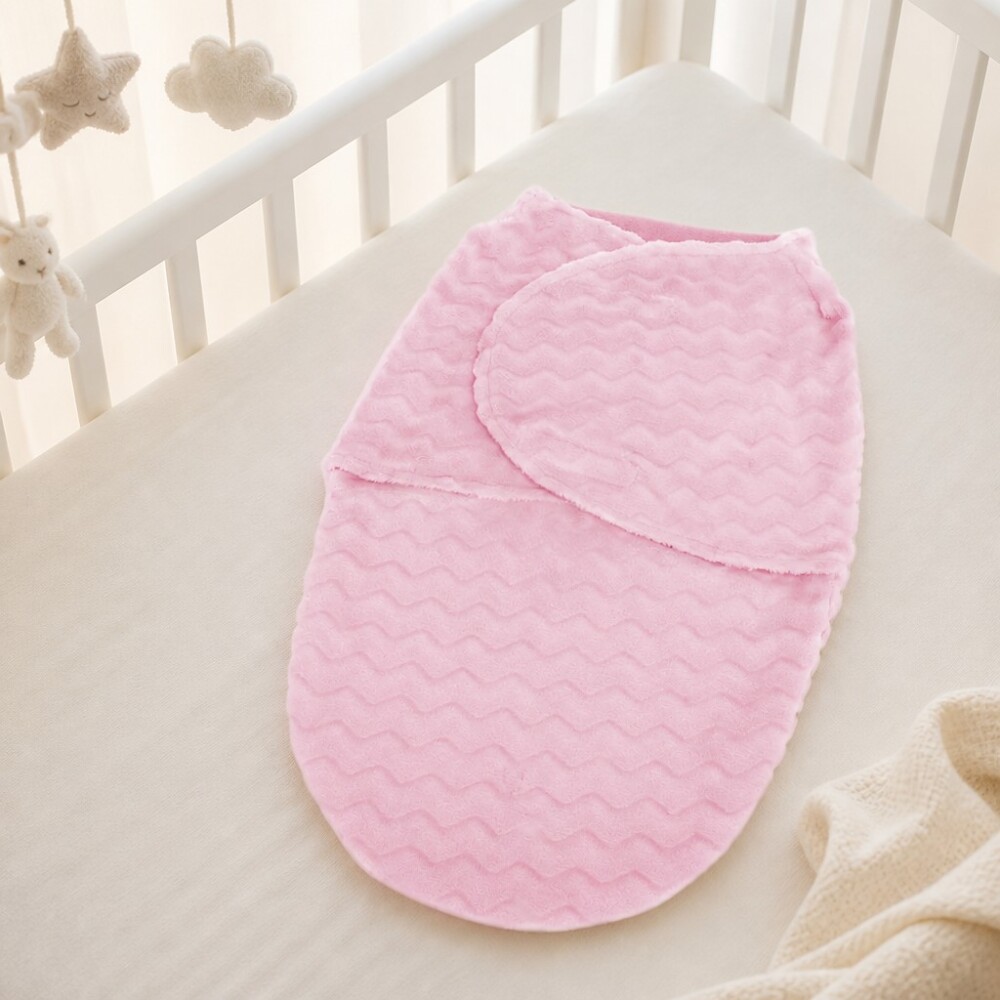 Sobre swaddle de dormir BUBA para bebe rosado