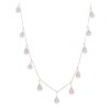 Cadena Gotas-Plata 925-Piedra Cuarzo rosa-CD2008 Conpiedra