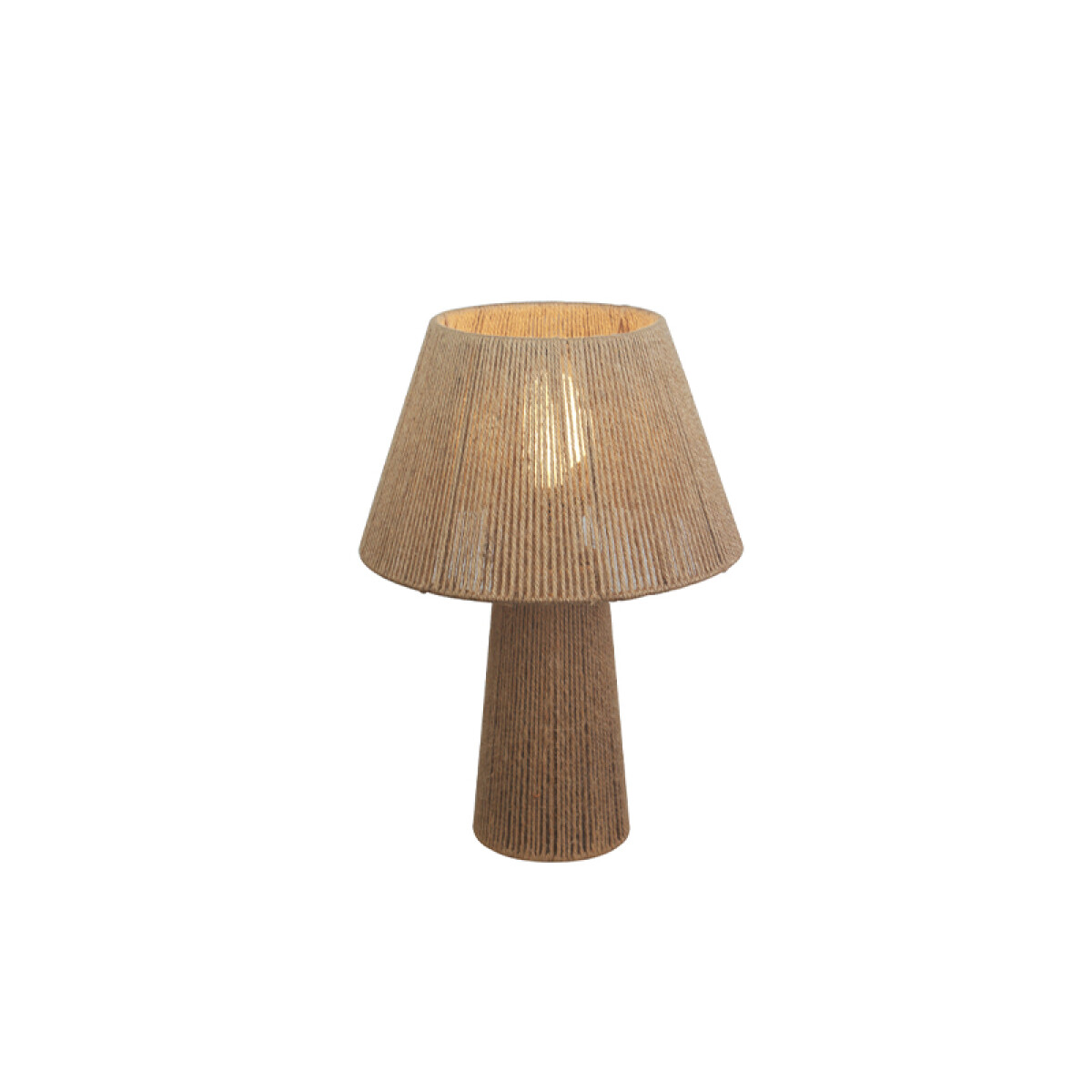 Portátil de mesa en acero y cuerda E27 Ø280x400mm - IX9472 