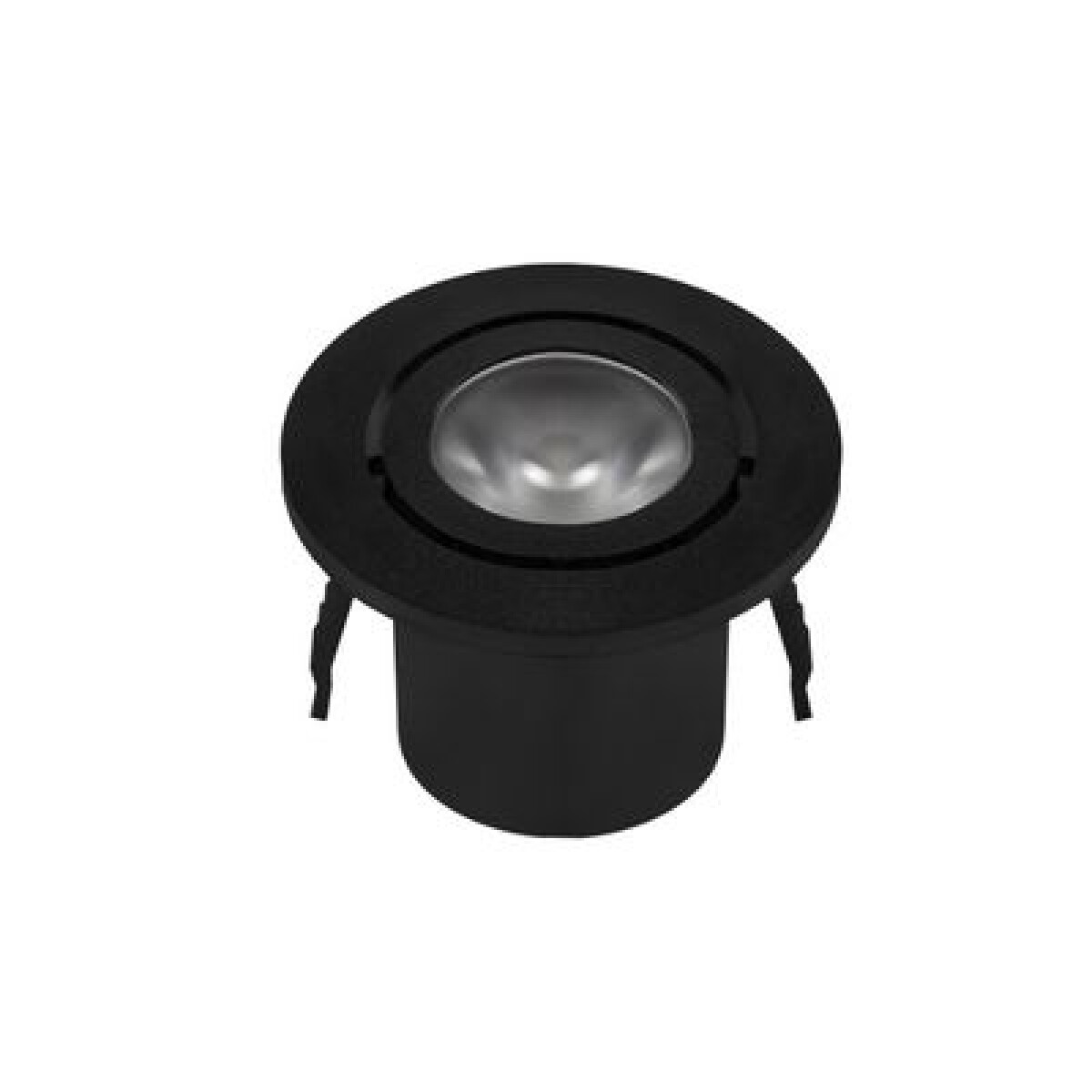 SPOT CABINET NANO LED REDONDO PC 1W 3.000K BIVOLT D38MM NEGRO 
