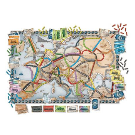 Juego de Mesa Asmodee Aventureros Al Tren Europa +8 001