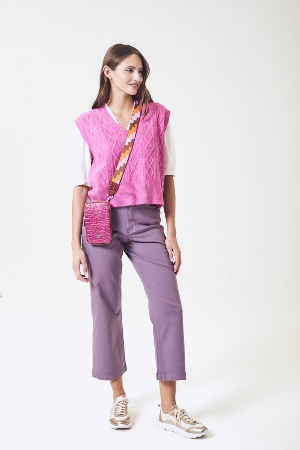 Chaleco Ochos Fucsia