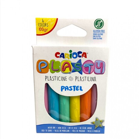 Plastilina Carioca Pastel x6 Plastilina Carioca Pastel x6