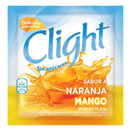REFRESCO POLVO CLIGHT NARANJA/MANGO 7G REFRESCO POLVO CLIGHT NARANJA/MANGO 7G