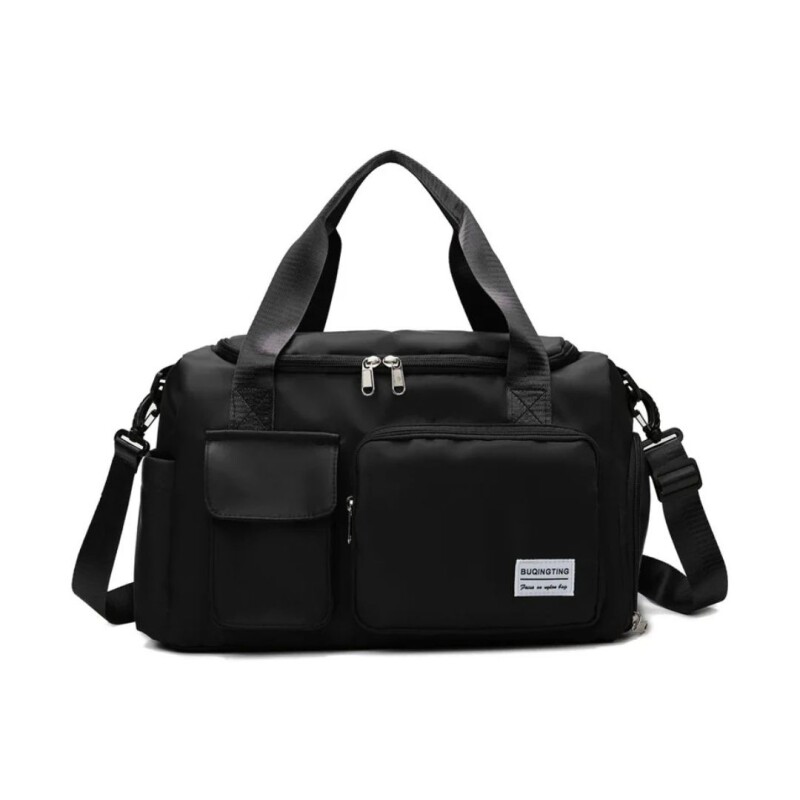 Bolso De Viaje Impermeable Con Compartimento Para Calzado Negro