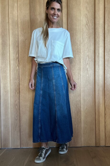 Pollera Mónaco Denim azul