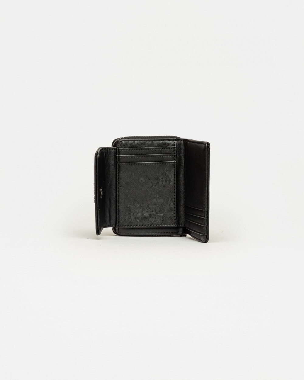 Billetera Hadley en efecto cuero Negro
