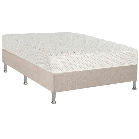 SOMMIER 2 PLAZAS ESPUMA ALTA DENSIDAD IVORY 20CM ALTURA