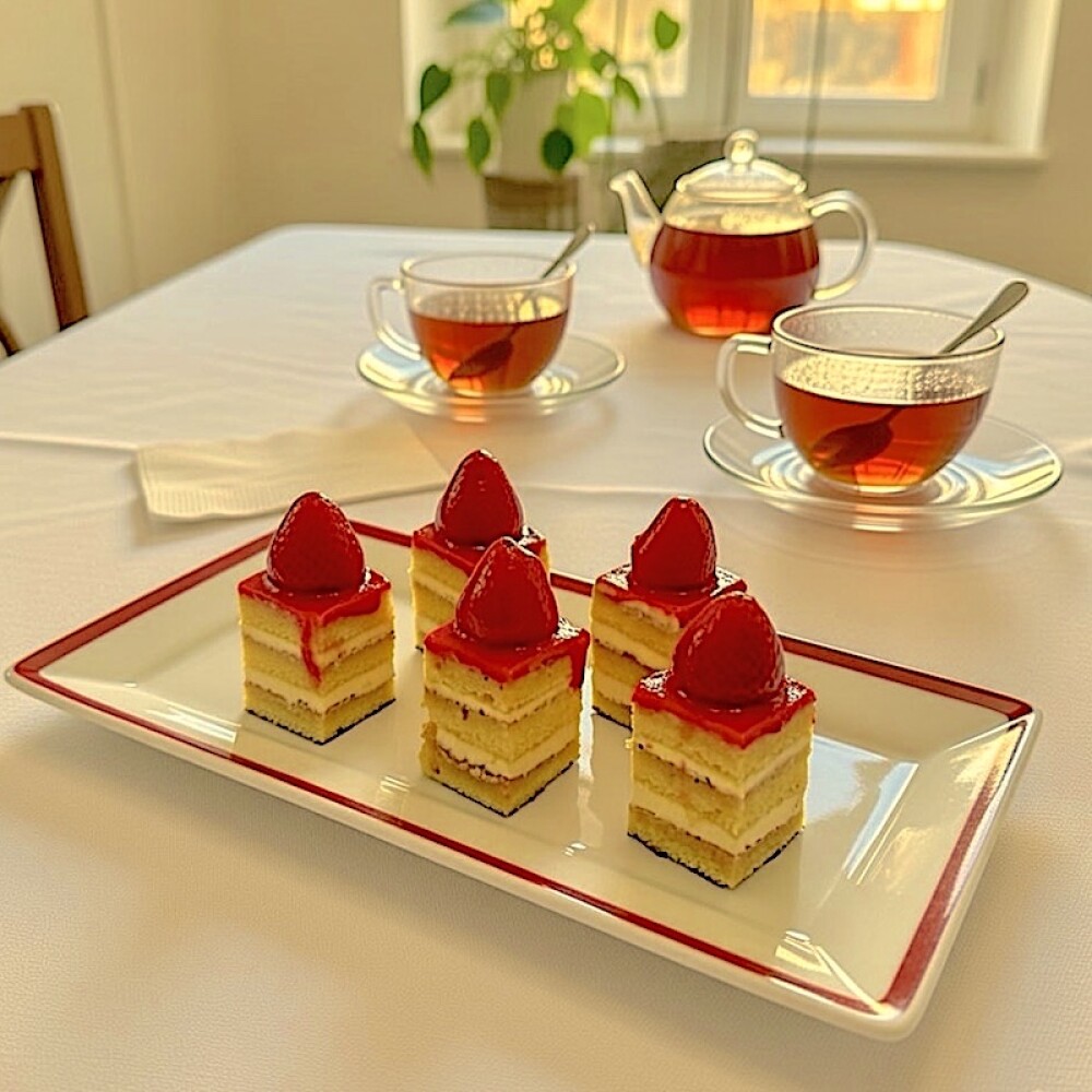 Cuadraditos de Frutilla Cuadraditos de Frutilla