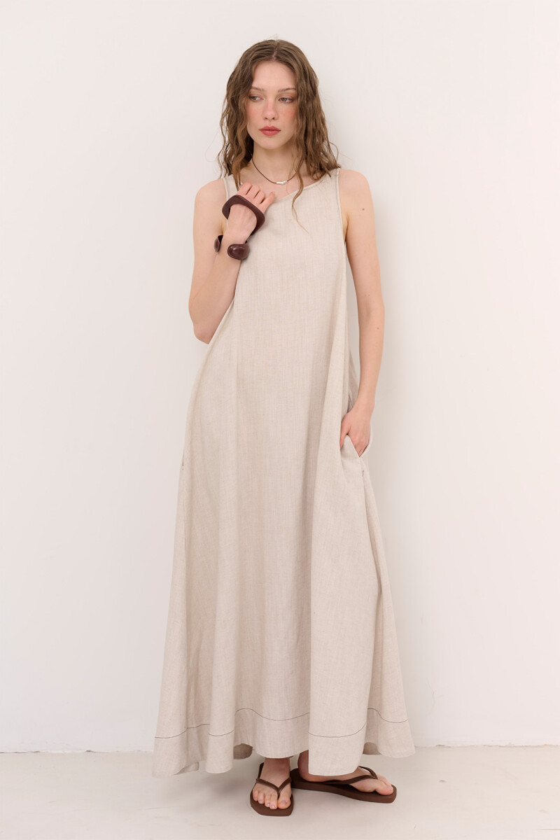 VESTIDO JACKIE BEIGE