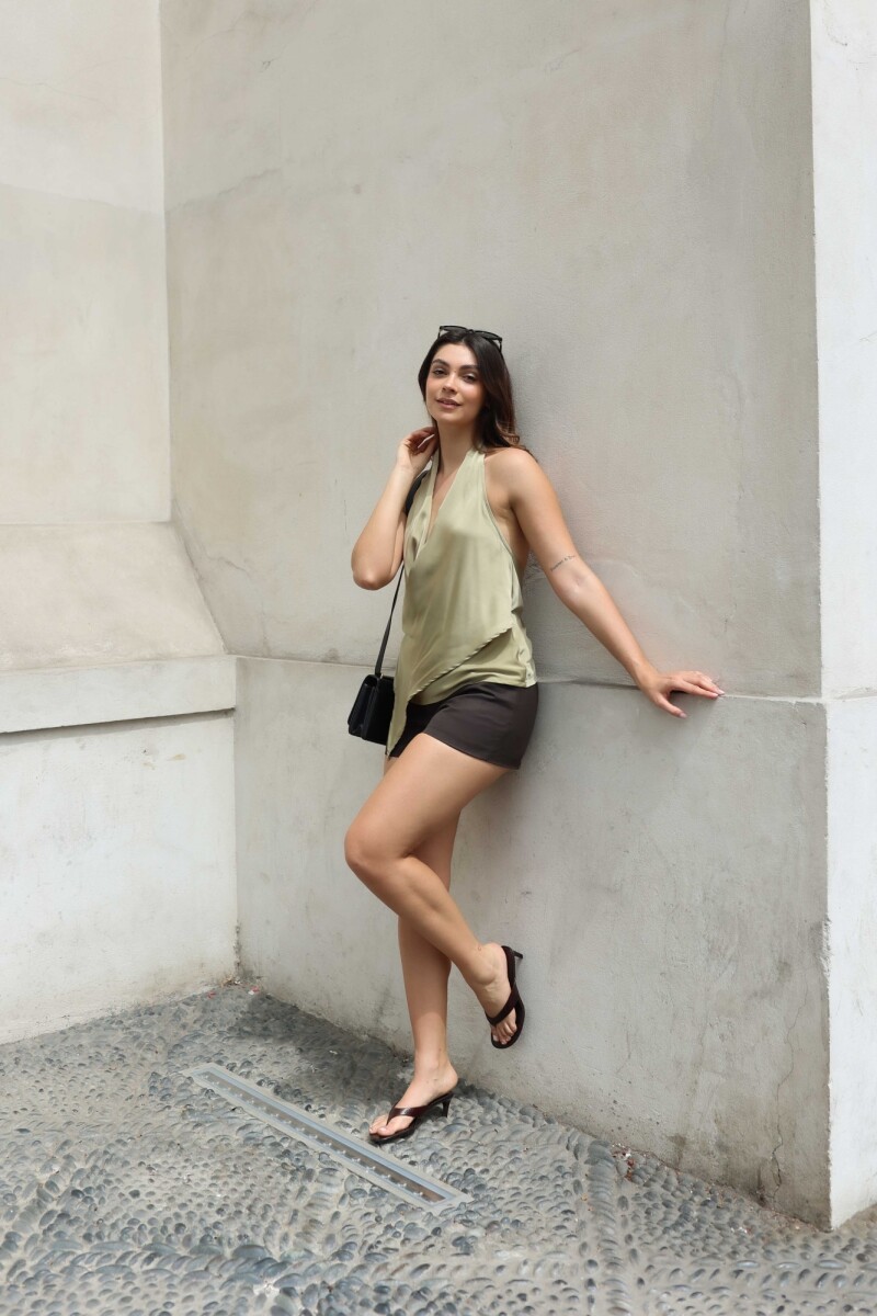 BLUSA PAULINA VERDE PISTACHO