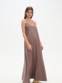 Vestido Bando Taupe / Mink / Vison