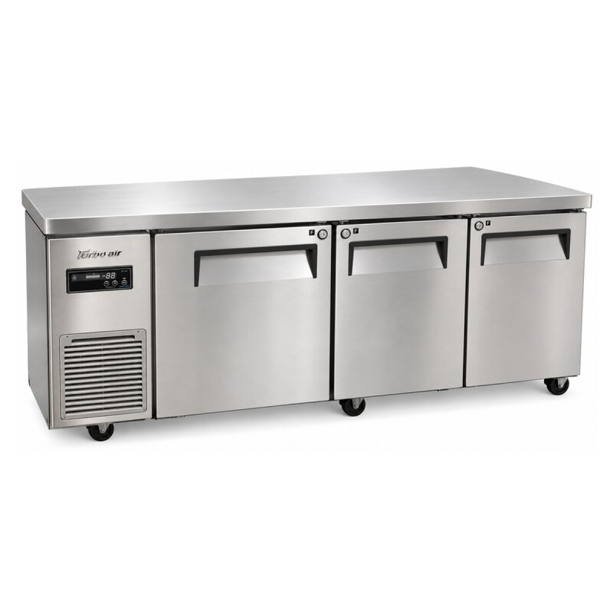 Mesa de trabajo freezer 3 puertas 1.8 m. Turbo Air 