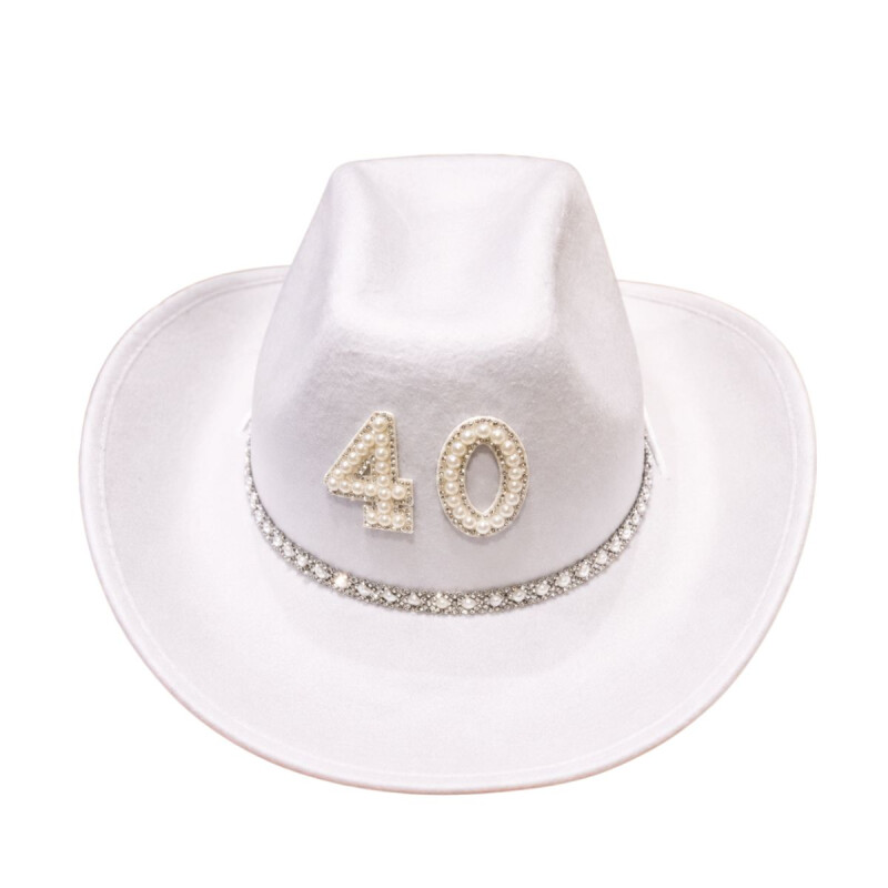 Sombrero Cowboy N°40 BLANCO