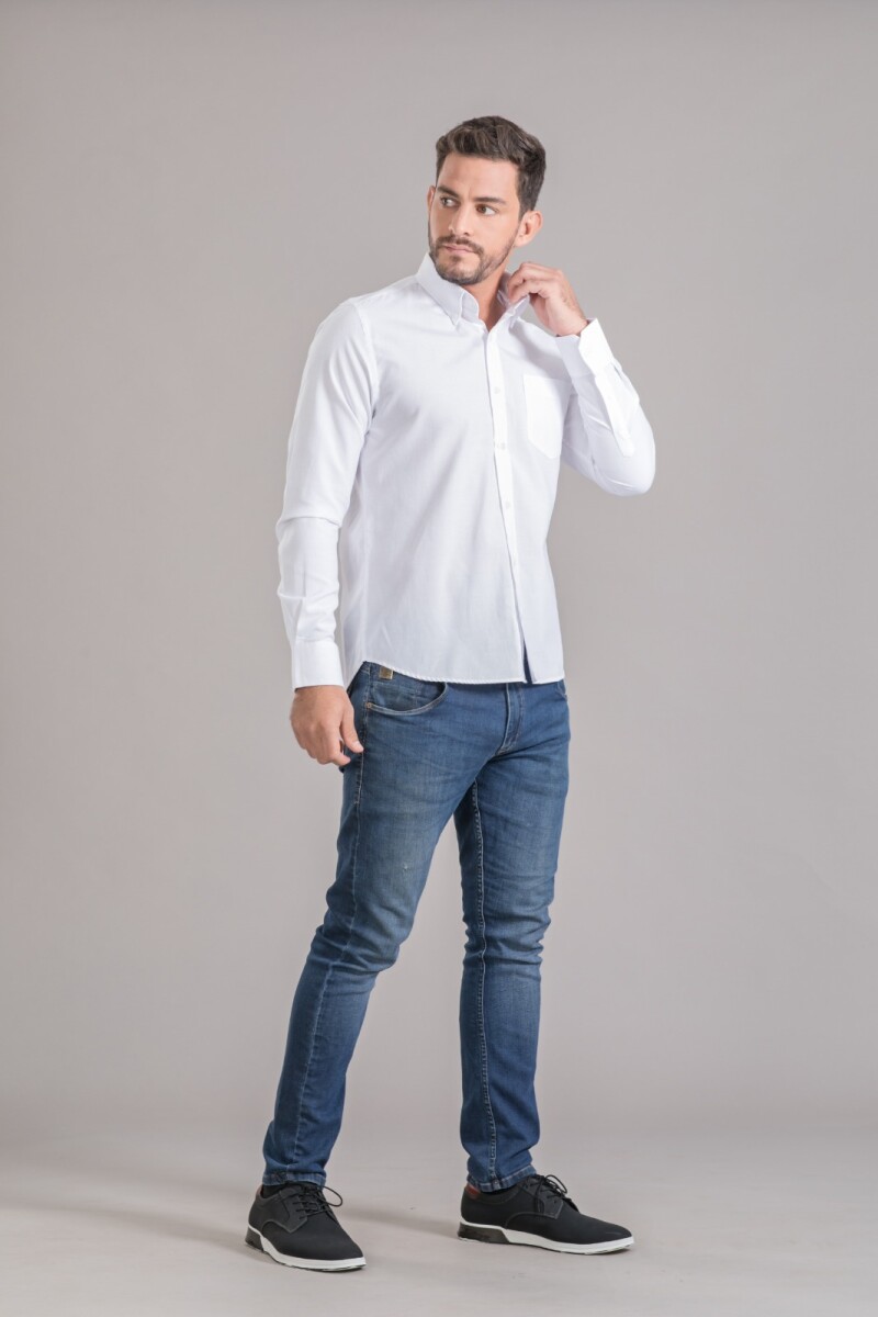 Camisa Mangas Largas - BLANCO 
