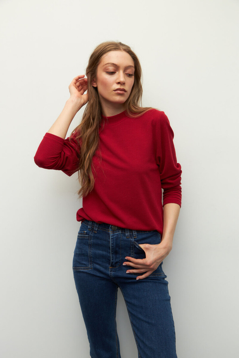POLERA MARCIA Rojo Oscuro