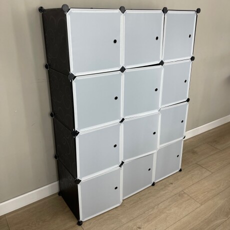 Armario Plástico Lumax 12 Puertas Desmontable Portátil Blanco