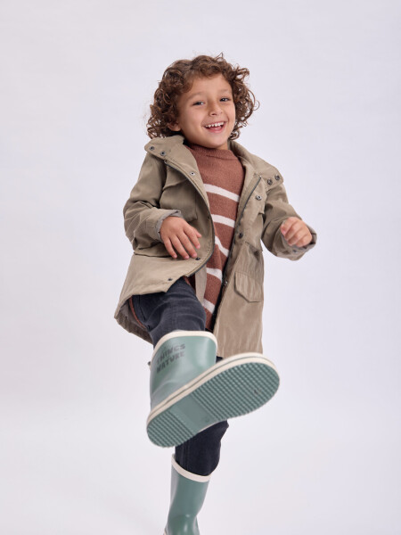 Campera parka liviana Verde