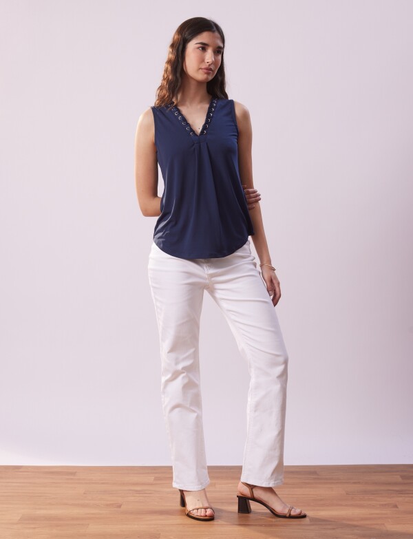 Blusa Lazo Entrelazado MARINO
