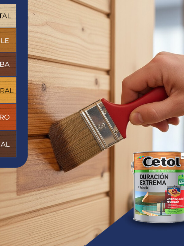 CETOL DURACION EXTREMA SATINADO NATURAL - 1 LT N/A