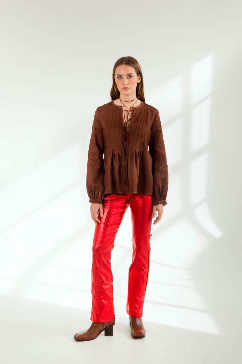 PANTALON CORIN INSECT Rojo