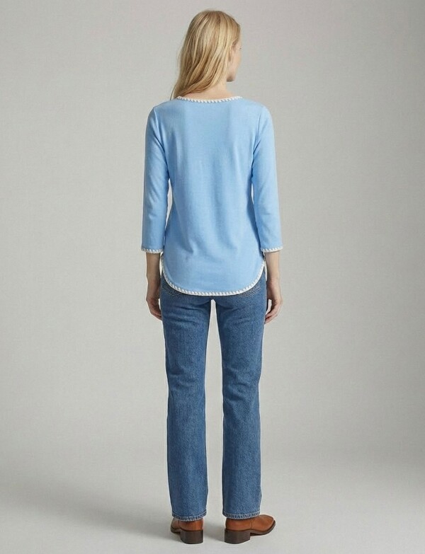 Remera Modal Vivos CELESTE/MULTI