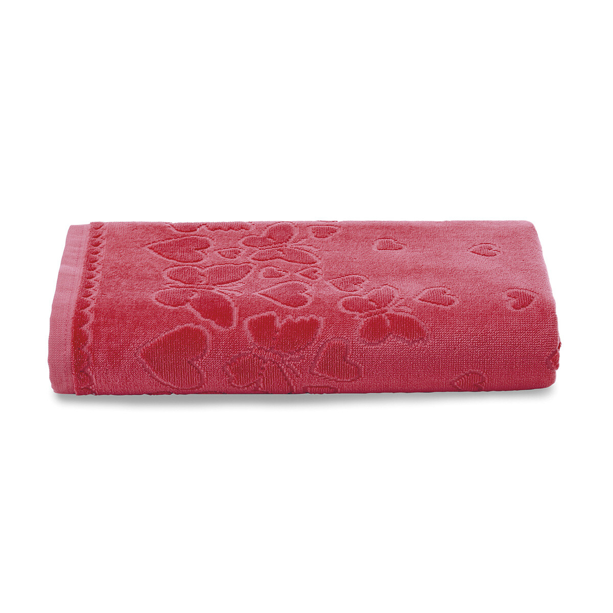 Toalla Baño Dohler Jacquard Romance 70 x 140 cm 100% Algodón - CEREZA 