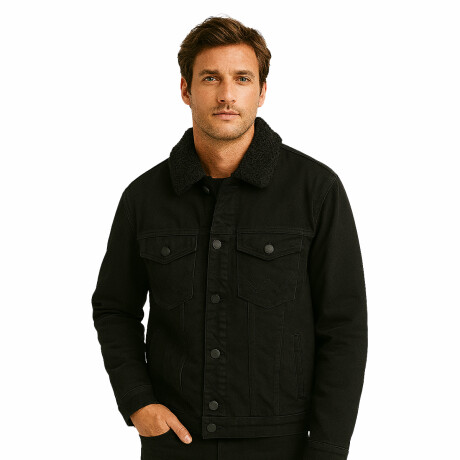 Campera Wrangler de Hombre - DENIM JACKET SHERPA - WM9742UR ELD