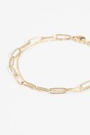 Pulsera de acero doble cadena dorado