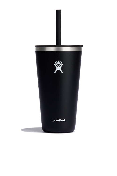 28 OZ ALL AROUND TUMBLER STRAW LID Black