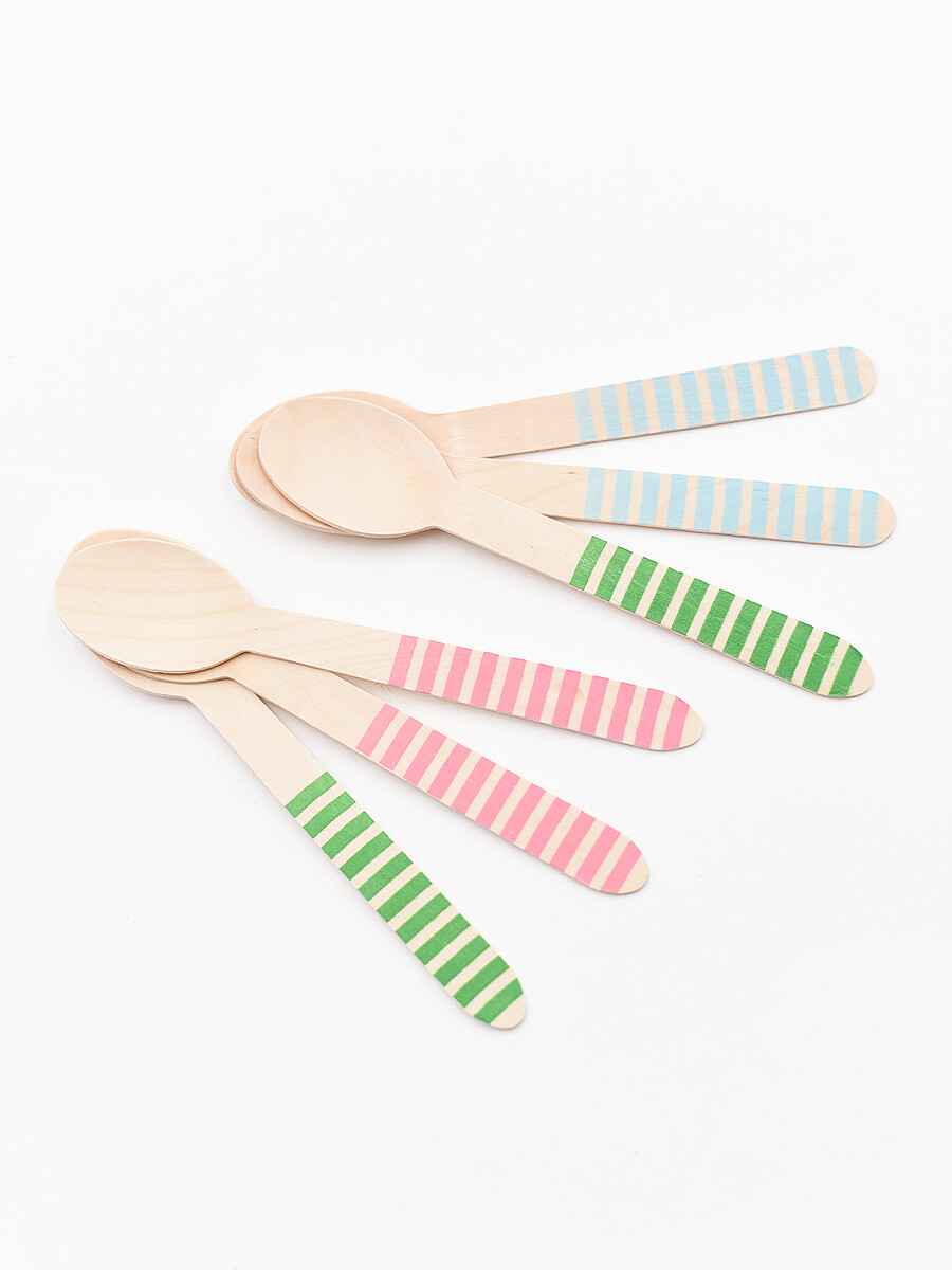 CUCHARA RAYITAS DE COLORES - MULTICOLOR 