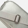 Bandolera Adisa En Efecto Cuero Plata