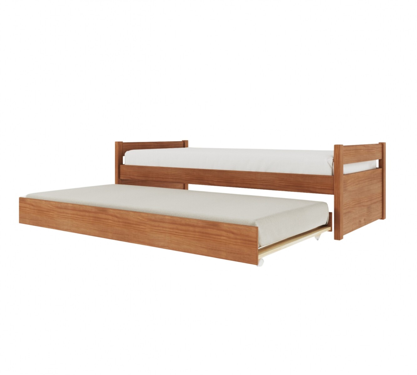 Cama Marinera Double Madera Maciza - Linea Funcional - Marrón