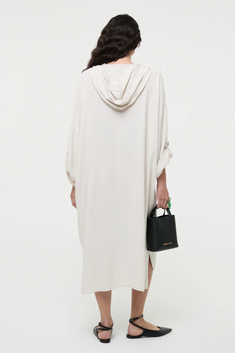 VESTIDO HOODIE Crudo