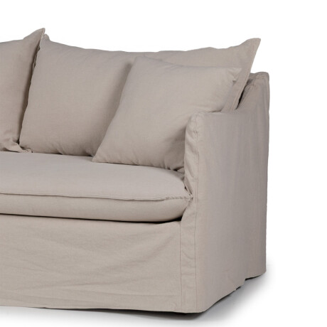Sofá Snow con Funda - Tela Rústica - 2,5 cuerpos TD5263-1636 (Capuccino)