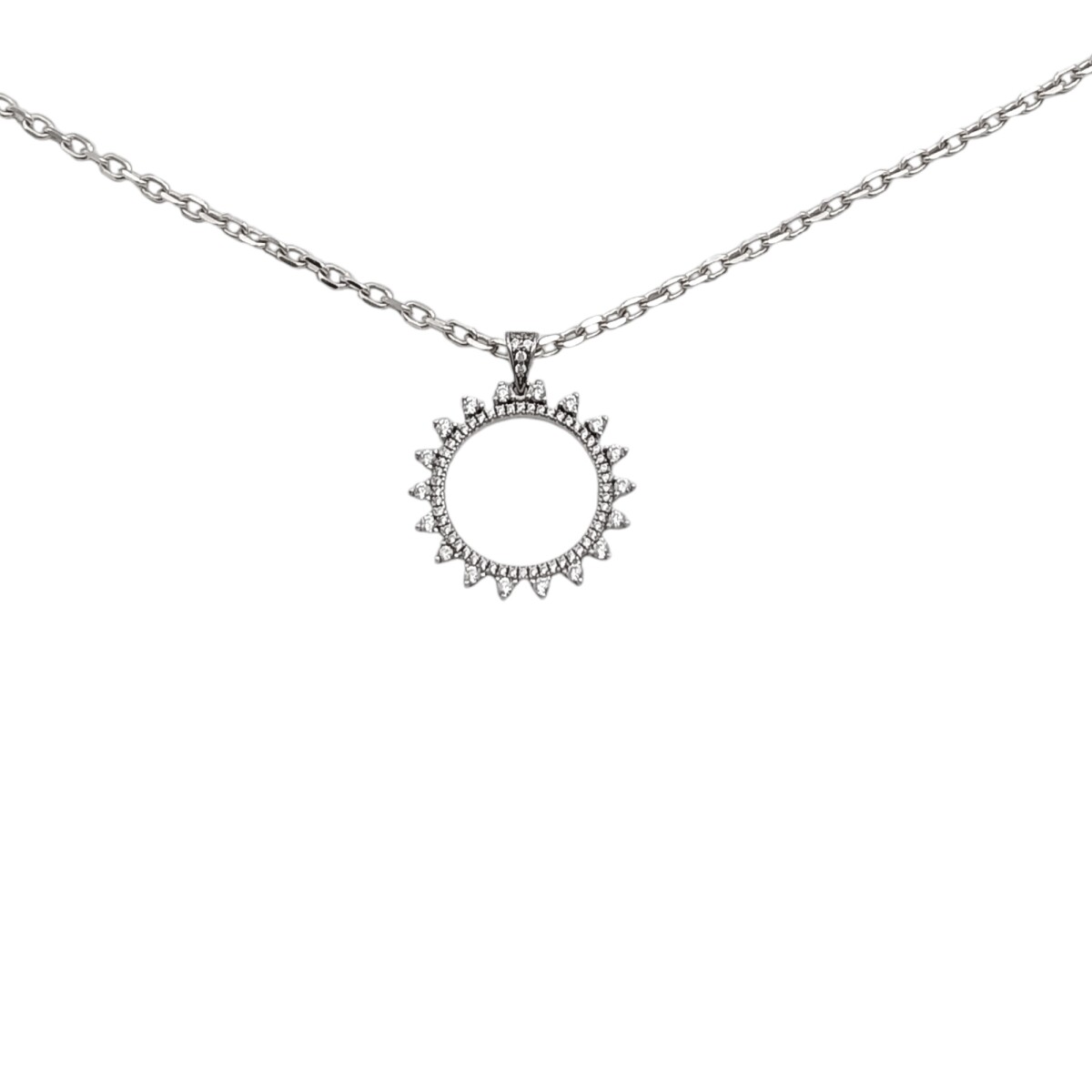 Dije Colgante Sol-Plata 925-Zirconia-CP3500 - conpiedra 