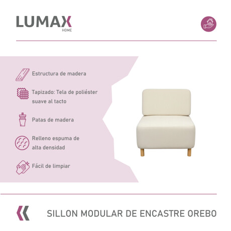 Sillón Modular Lumax de encastre Orebo en caja Beige