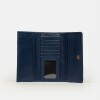 Billetera Mia en cuero graneado Marine Blue