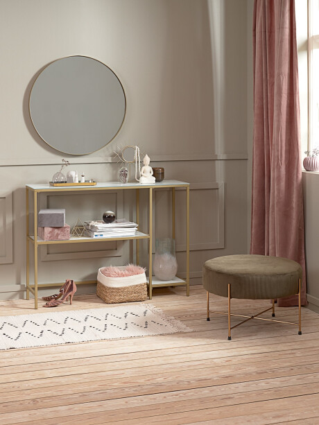 Mesa consola PANDRUP 30x110 estante bl/dorado Mesa consola PANDRUP 30x110 estante bl/dorado