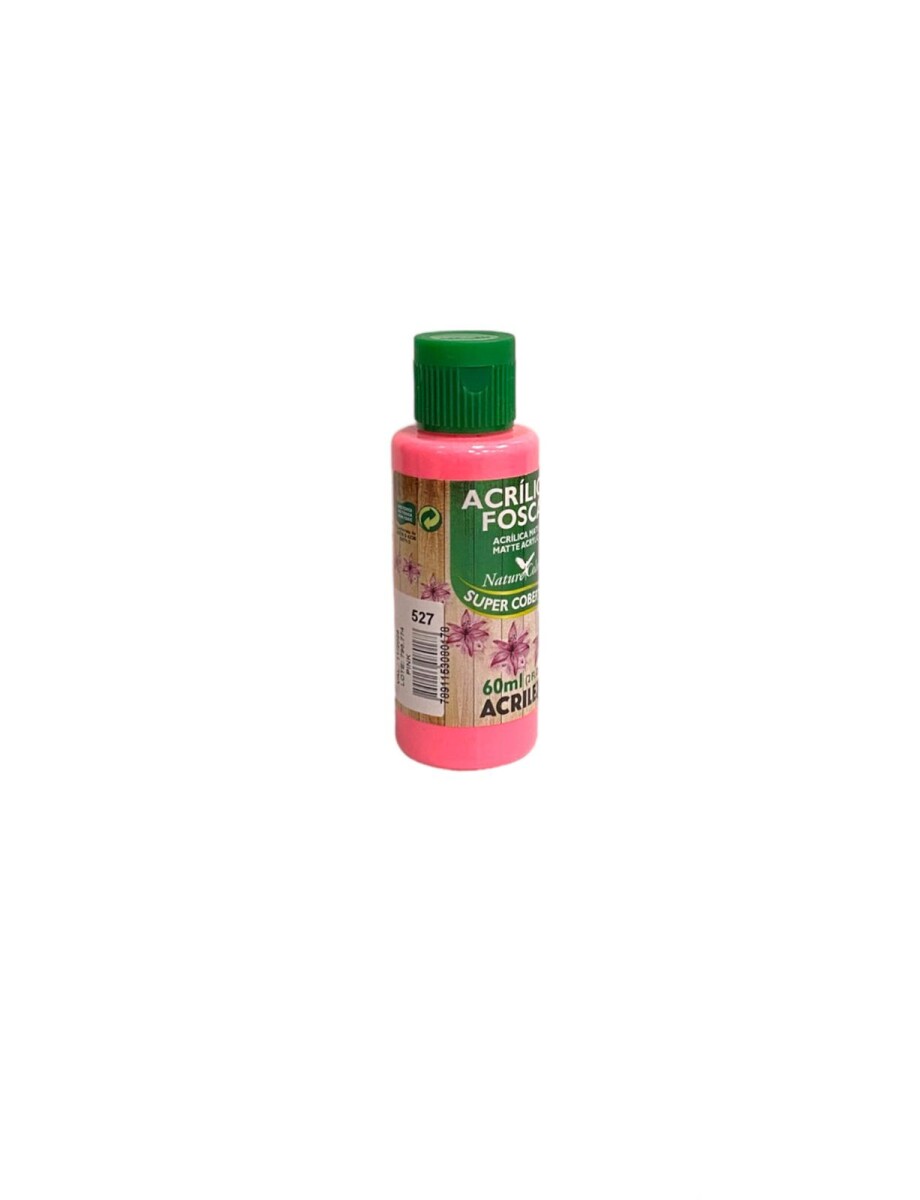 Pintura Acrílica Acrilex Mate 60 ml (Tonos Rosados y Violetas) - 527 Pink 