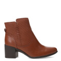 Botas de Mujer Bottero caña baja de cuero Marrón Coñac