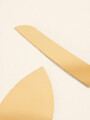 Accesorios Set Cuchillo Torta Dorado Color Unico