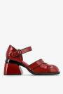 SANDALIA CON TACO PEE-WEE Bordo
