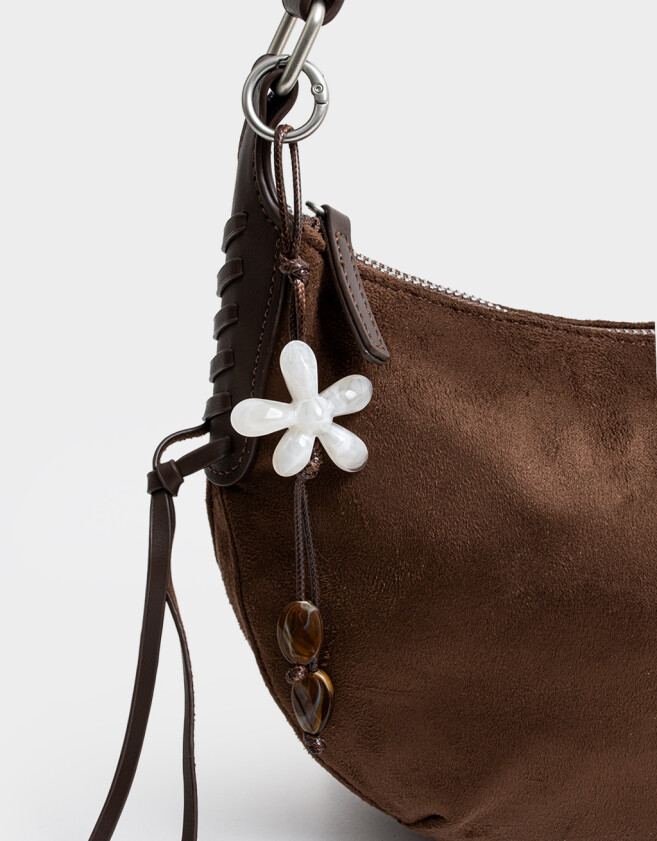 Bandoleras Bandolera Suede Chocolate - Marron Oscuro