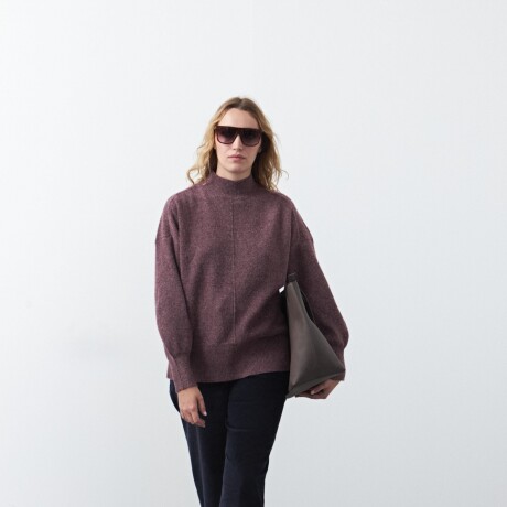 POLERA ISLAND Bordó Merlot